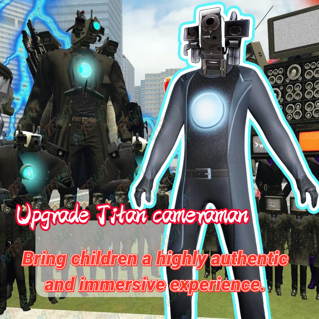 Skibidi Bộ Đồ Hóa Trang Nhân Vật Trong Game toilet Độc Đáo Cho Bé