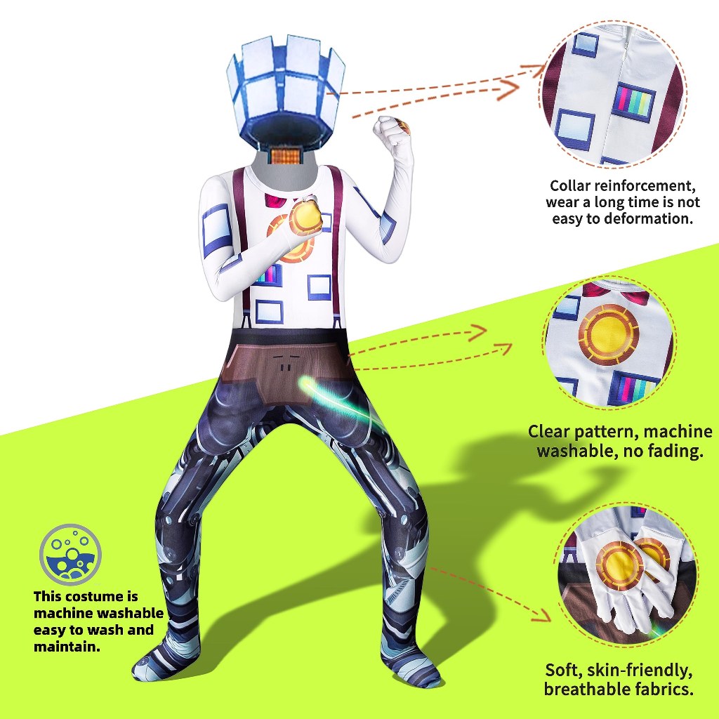 Skibidi Bộ Đồ Hóa Trang Nhân Vật Trong Game toilet Độc Đáo Cho Bé