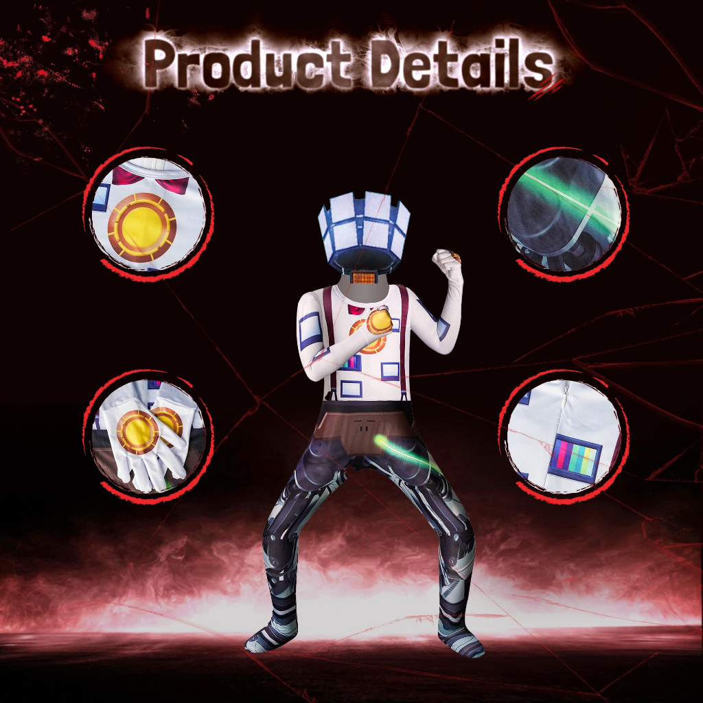 Skibidi Bộ Đồ Hóa Trang Nhân Vật Trong Game toilet Độc Đáo Cho Bé