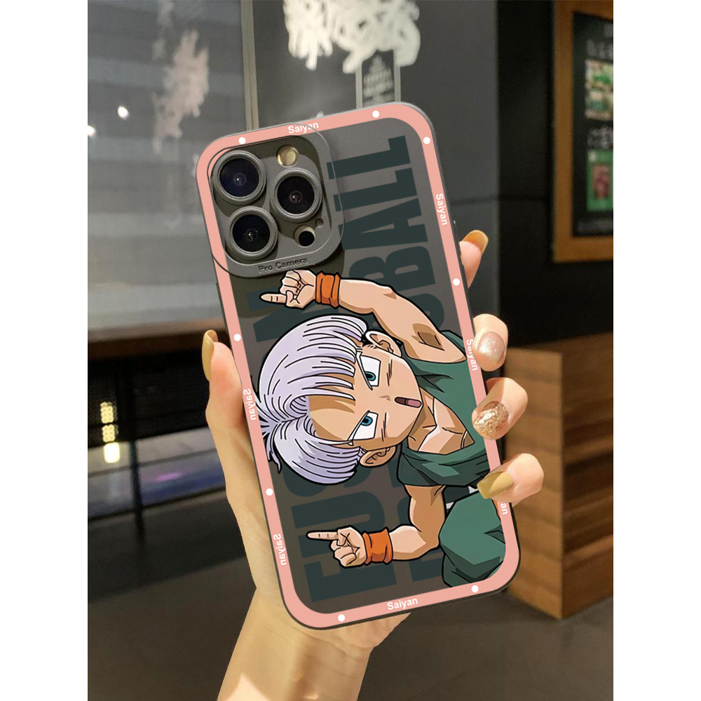 Bao Da Điện Thoại Viền Vuông Hình dragon ball Cho iphone 15 pro max 11 pro xs max 8 7 plus se2 se3 2020 Ốp