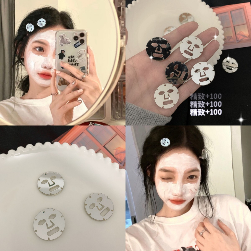 Băng Đô Cài Tóc Mặt Gương Nhỏ Nhắn Thời Trang Thu Đông Dành Cho Nữ Mới