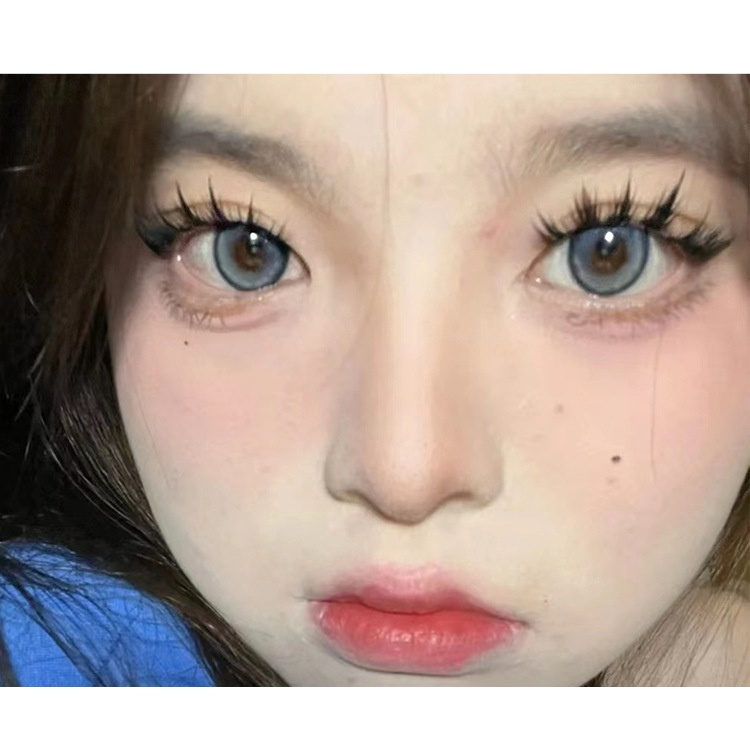 Minijumie MENGJIESHANGPING Hộp Lông Mi Giả 10 Hàng Có Gai Lúa Mì Dày Tự Nhiên