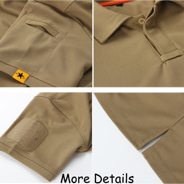 ZITY Áo thun phong cách quân đội thời trang dành cho nam cỡ S-4XL Thun Tay Ngắn Màu Trơn Phối Nút Nhanh