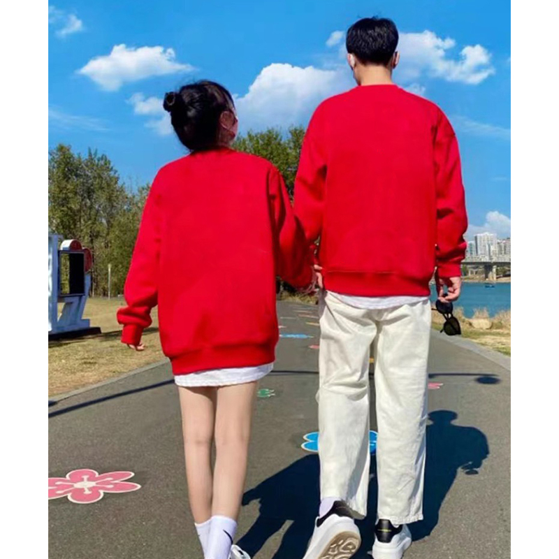 Ihkke Áo hoodie 100% cotton Tay Dài Dáng Rộng In Hình Mèo Thời Trang Đường Phố Cho Cặp Đôi 2023 Mới