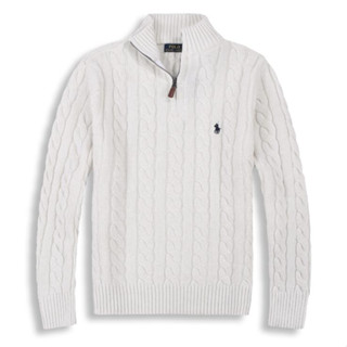 Áo len dài tay nửa khóa nam Ralph Lauren ấm áp mùa thu đông áo len xoắn phong cách công sở thường ngày