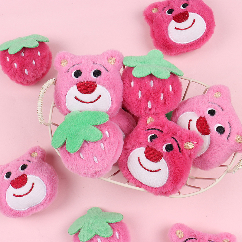 Miumiua🔮Ghim Cài Áo Hình Gấu / Dâu Tây Bằng Bông Dễ Thương Thời Trang Cho Nữ / Trẻ Em