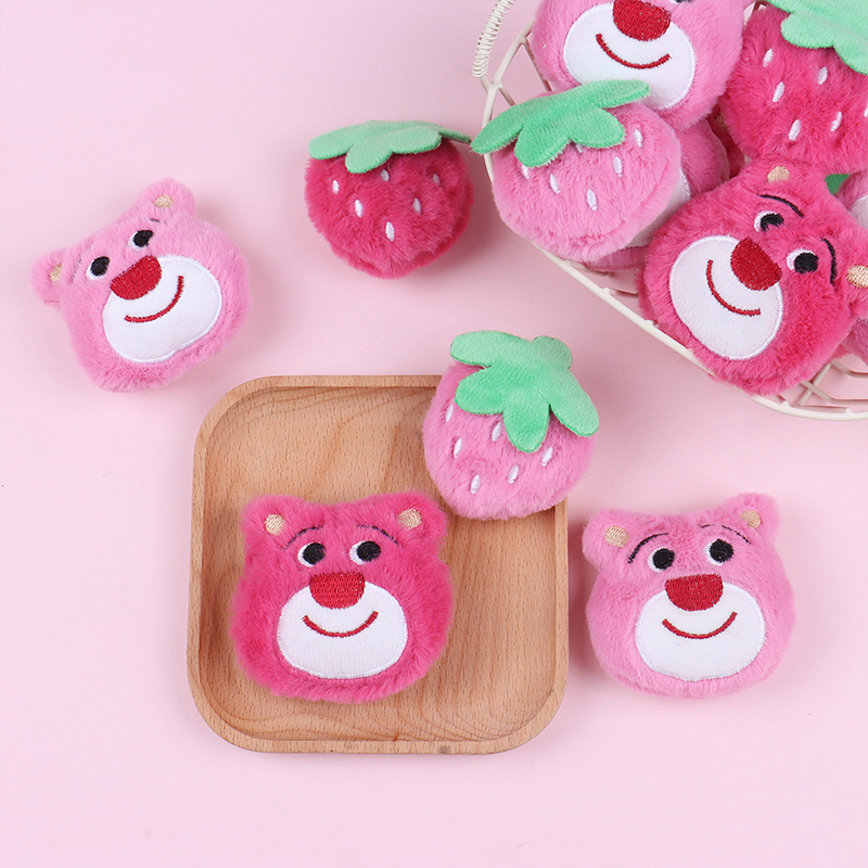 Miumiua🔮Ghim Cài Áo Hình Gấu / Dâu Tây Bằng Bông Dễ Thương Thời Trang Cho Nữ / Trẻ Em