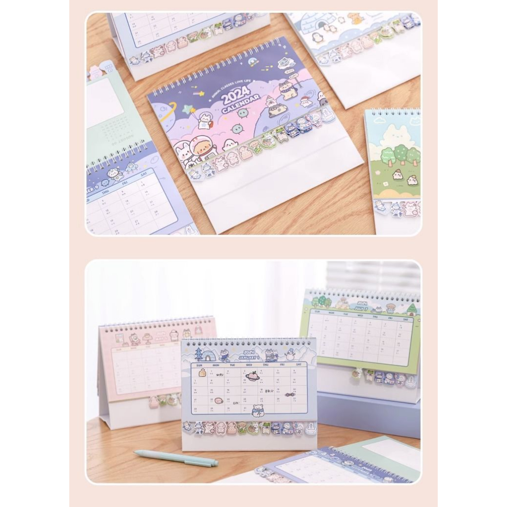 Lịch Để Bàn 2024 Phong Cách Mới 2023 Dùng Trang Trí Văn Phòng / Học Sinh