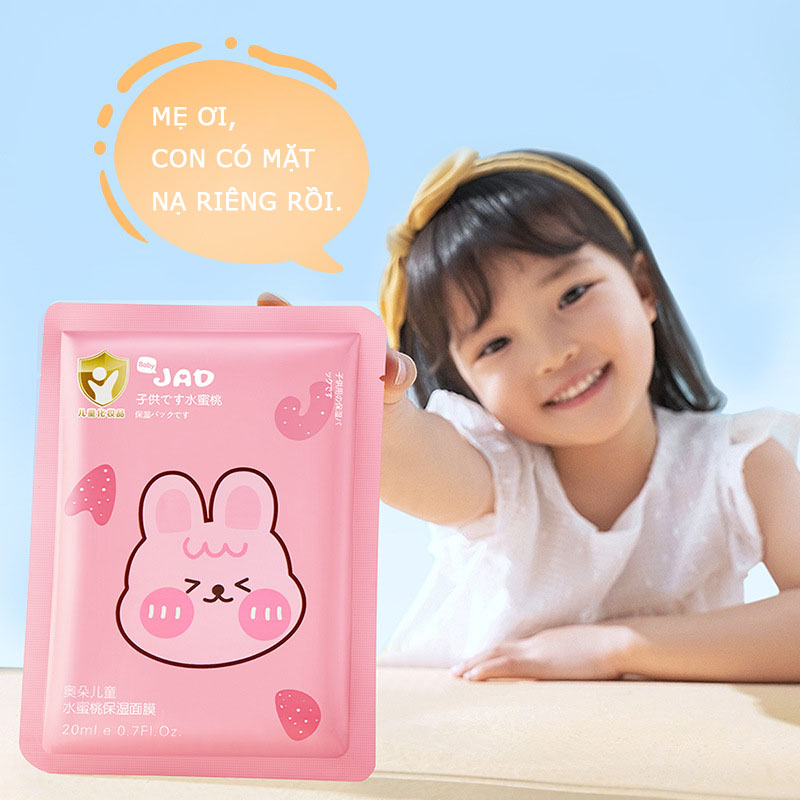 Mặt nạ trẻ em 3-15 tuổi Hydrating Hydrating Moisturizing Sun After Repair Mask Patch cho trẻ em gái