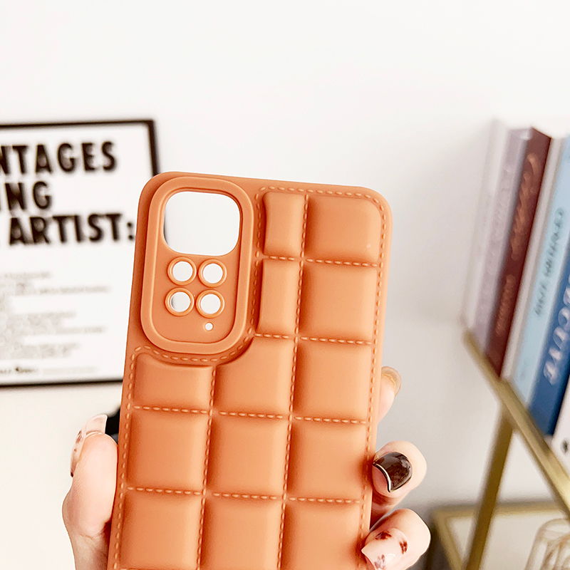 Mềm Ốp Điện Thoại Silicon Viền Vuông / Socola Bảo Vệ camera Cho xiaomi redmi note 12s 12 11s 11 10s 10 9s 9 pro