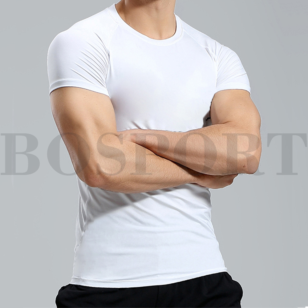 Bosport Áo Thun Thể Thao Ngắn Tay Siêu Nhẹ Nhanh Khô Cho Nam