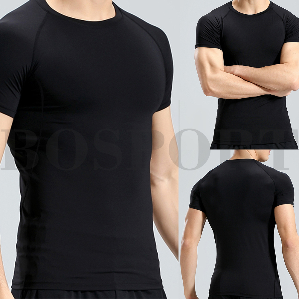 Bosport Áo Thun Thể Thao Ngắn Tay Siêu Nhẹ Nhanh Khô Cho Nam