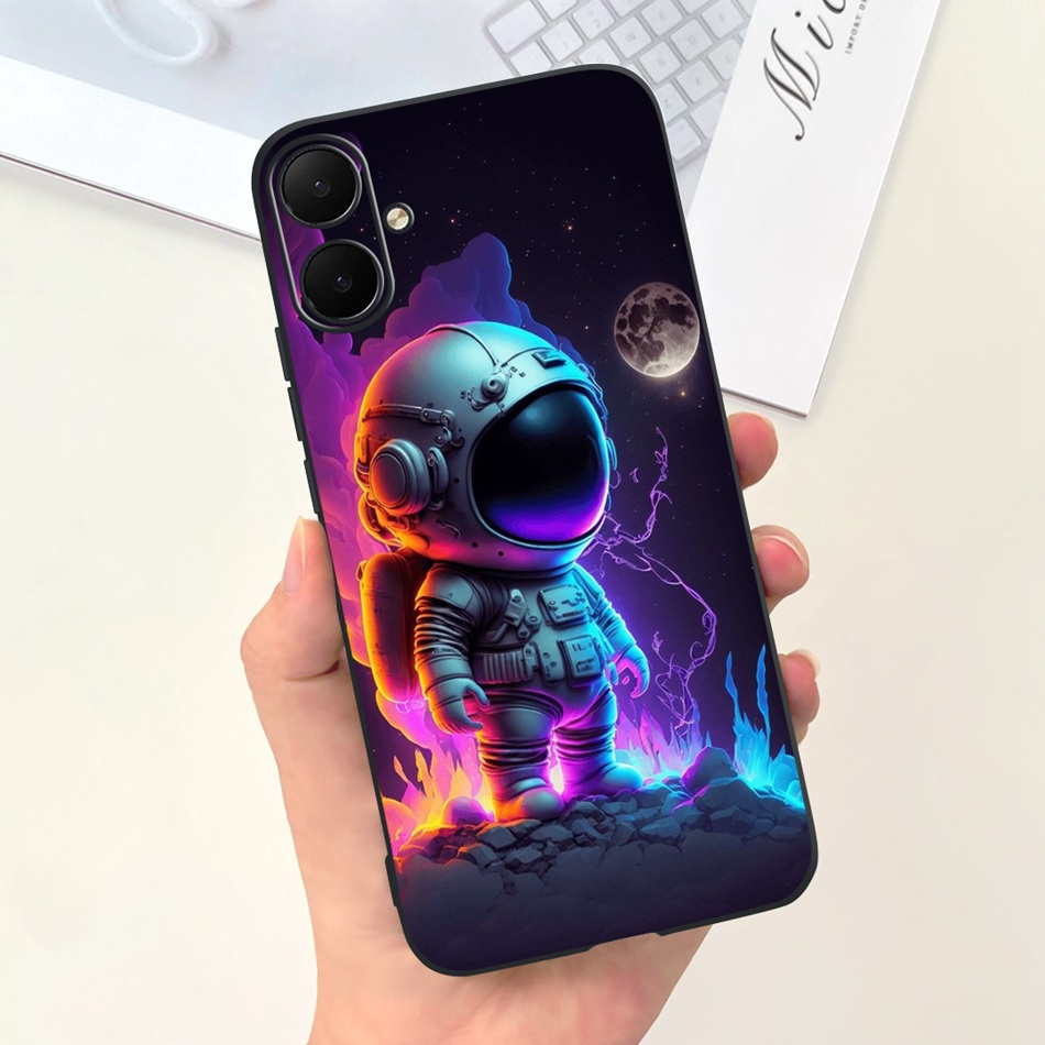 Samsung Ốp Điện Thoại Silicon Mềm Màu Kẹo Hình Phi Hành Gia Mèo Cho samsung galaxy a05 2023 samsunga05 4g sm-a055f