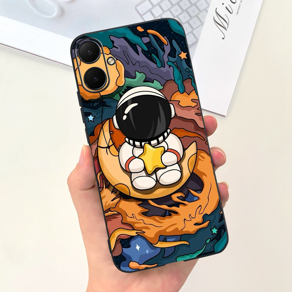 Samsung Ốp Điện Thoại Silicon Mềm Màu Kẹo Hình Phi Hành Gia Mèo Cho samsung galaxy a05 2023 samsunga05 4g sm-a055f