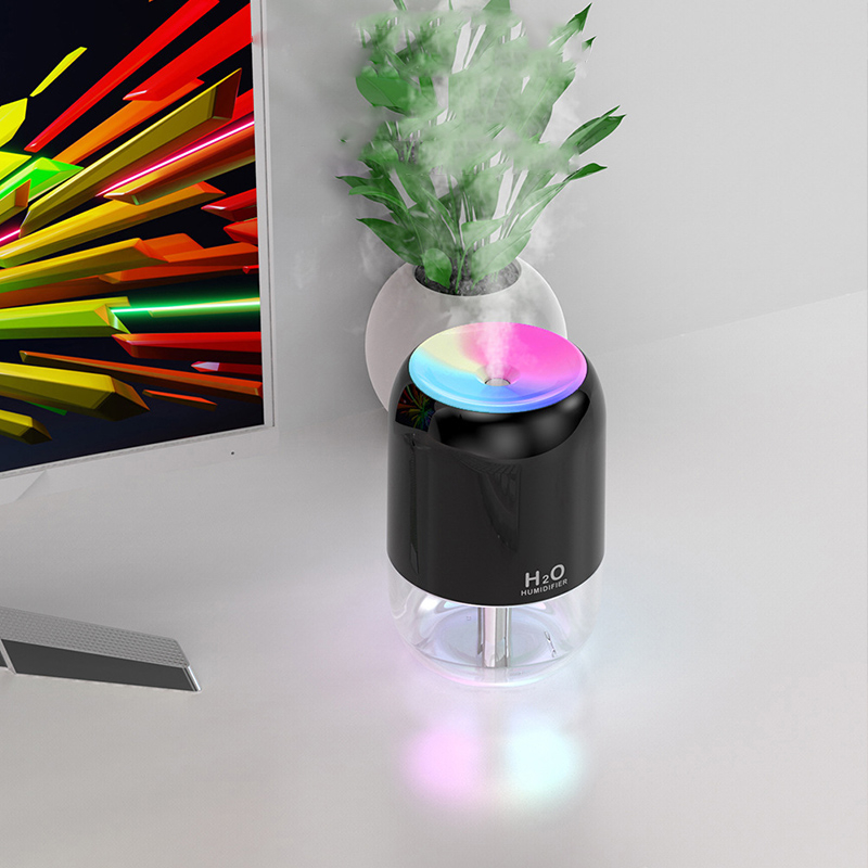 Guyshero Máy Lọc Không Khí mini 220ml Có Đèn led 7 Màu Sắc