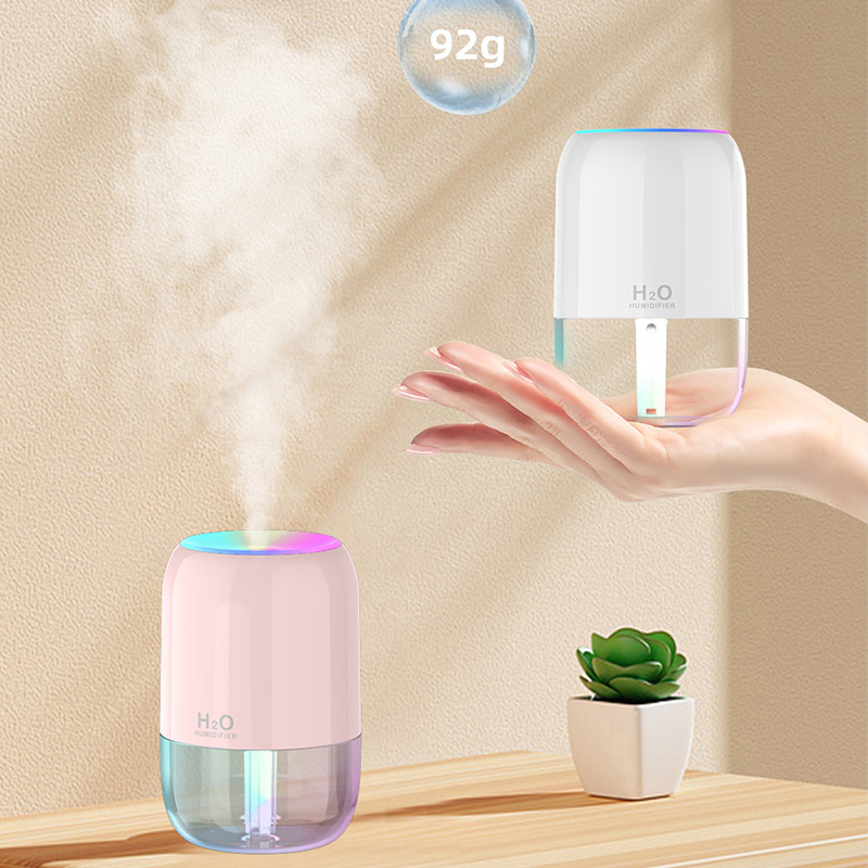 Guyshero Máy Lọc Không Khí mini 220ml Có Đèn led 7 Màu Sắc