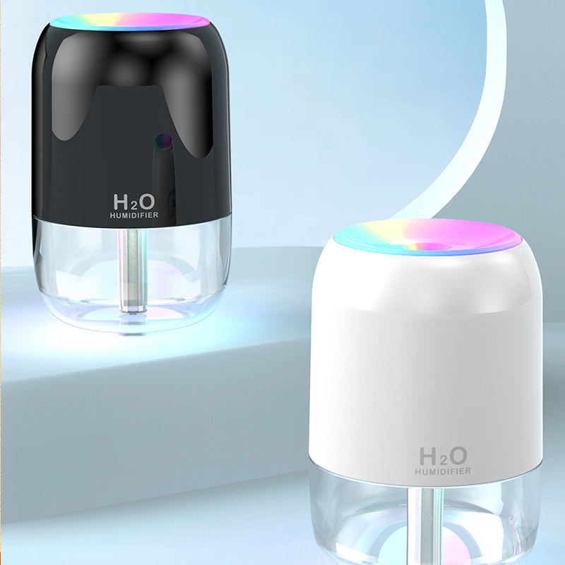 Guyshero Máy Lọc Không Khí mini 220ml Có Đèn led 7 Màu Sắc