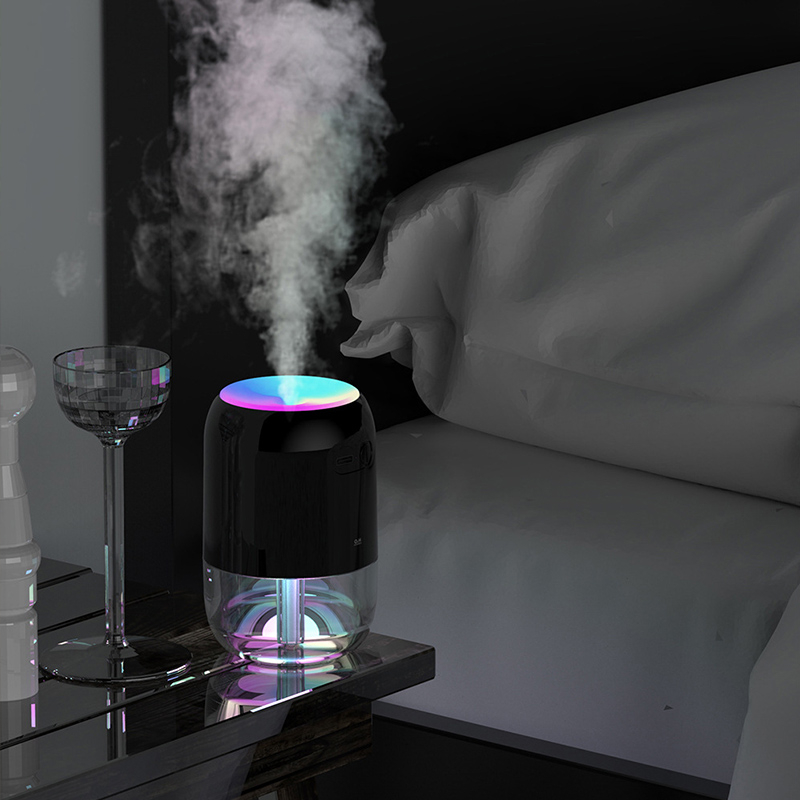 Guyshero Máy Lọc Không Khí mini 220ml Có Đèn led 7 Màu Sắc