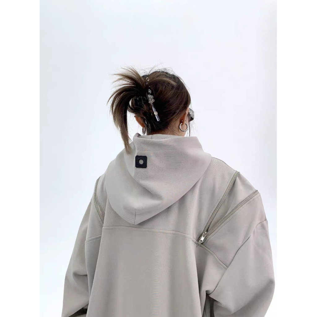 Áo Hoodie Dáng Rộng Phong Cách Đường Phố Mỹ Cá Tính Cho Nam
