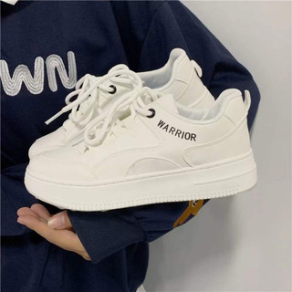 Giày trắng nữ, mềm mại, thoải mái và thoáng khí, giày thể thao thông thường, giày đế dày phiên bản hàn quốc