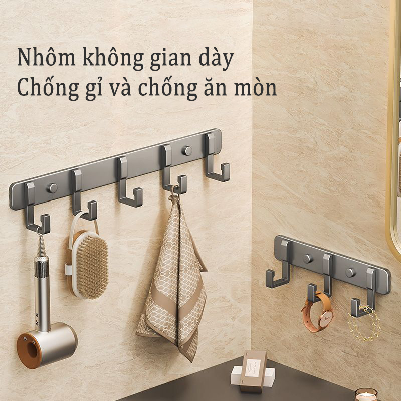 Meidoo Móc Treo Đồ Dùng Nhà Tắm Không Cần Khoan Lỗ Dễ Lắp Đặt Tiện Dụng