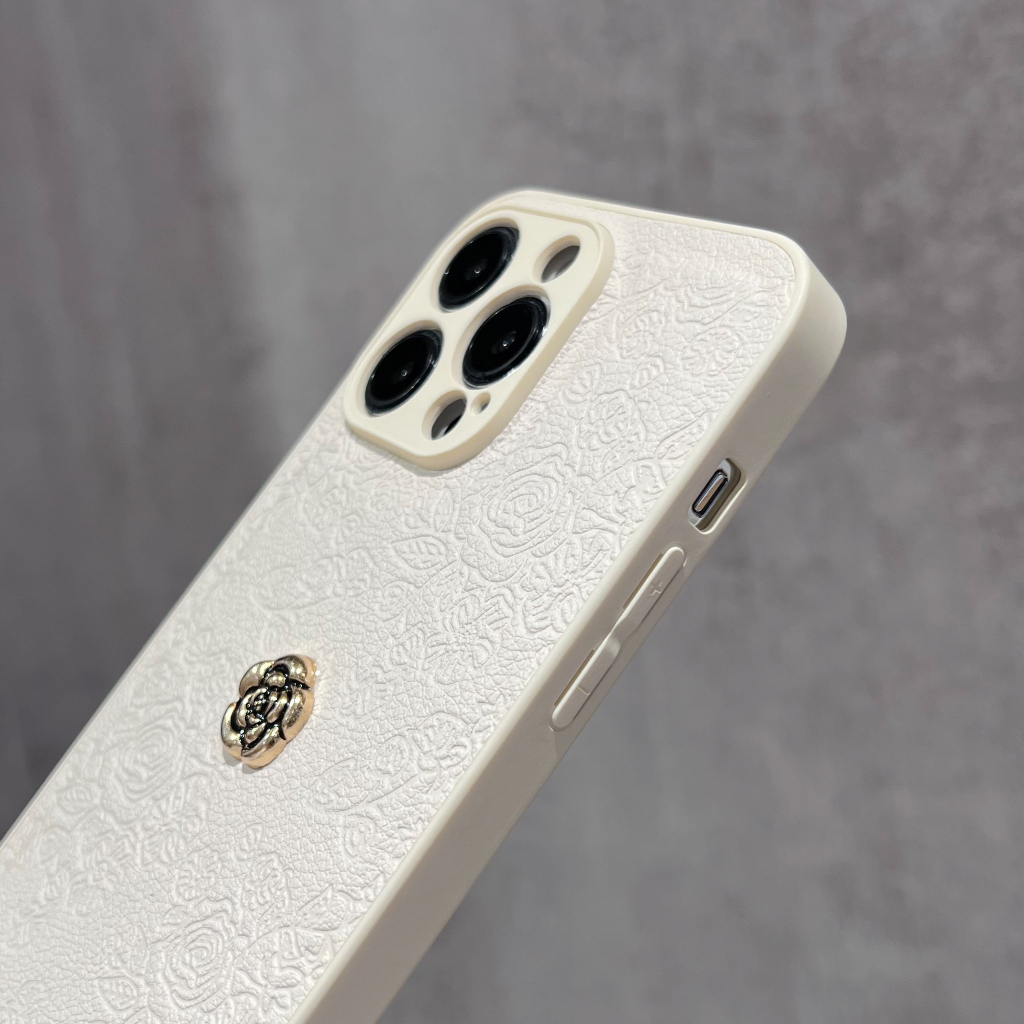 Ốp Điện Thoại Họa Tiết Hoa Trà 3d Xinh Xắn Cho iphone 14promax 13 pro max 12 pro max 15promax 15pro 11