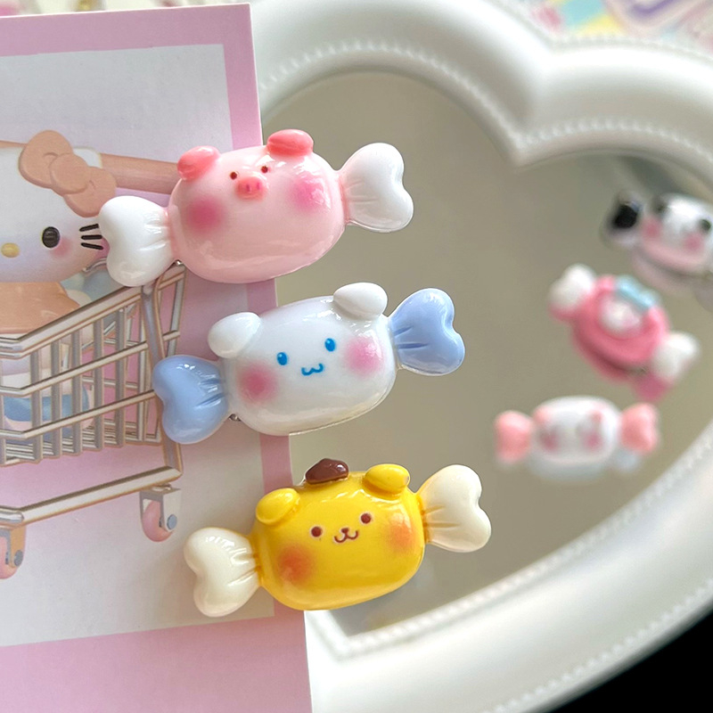 SANRIO Mới Set 1 / 6 Kẹp Tóc mini Họa Tiết Hoạt Hình Dễ Thương
