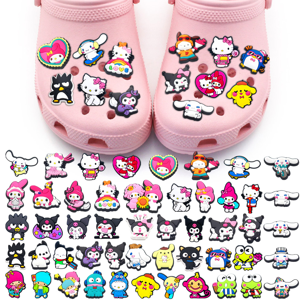 CROCS Dễ Thương 1 Kẹp Hình Nhân Vật sanrio melody Đáng Yêu