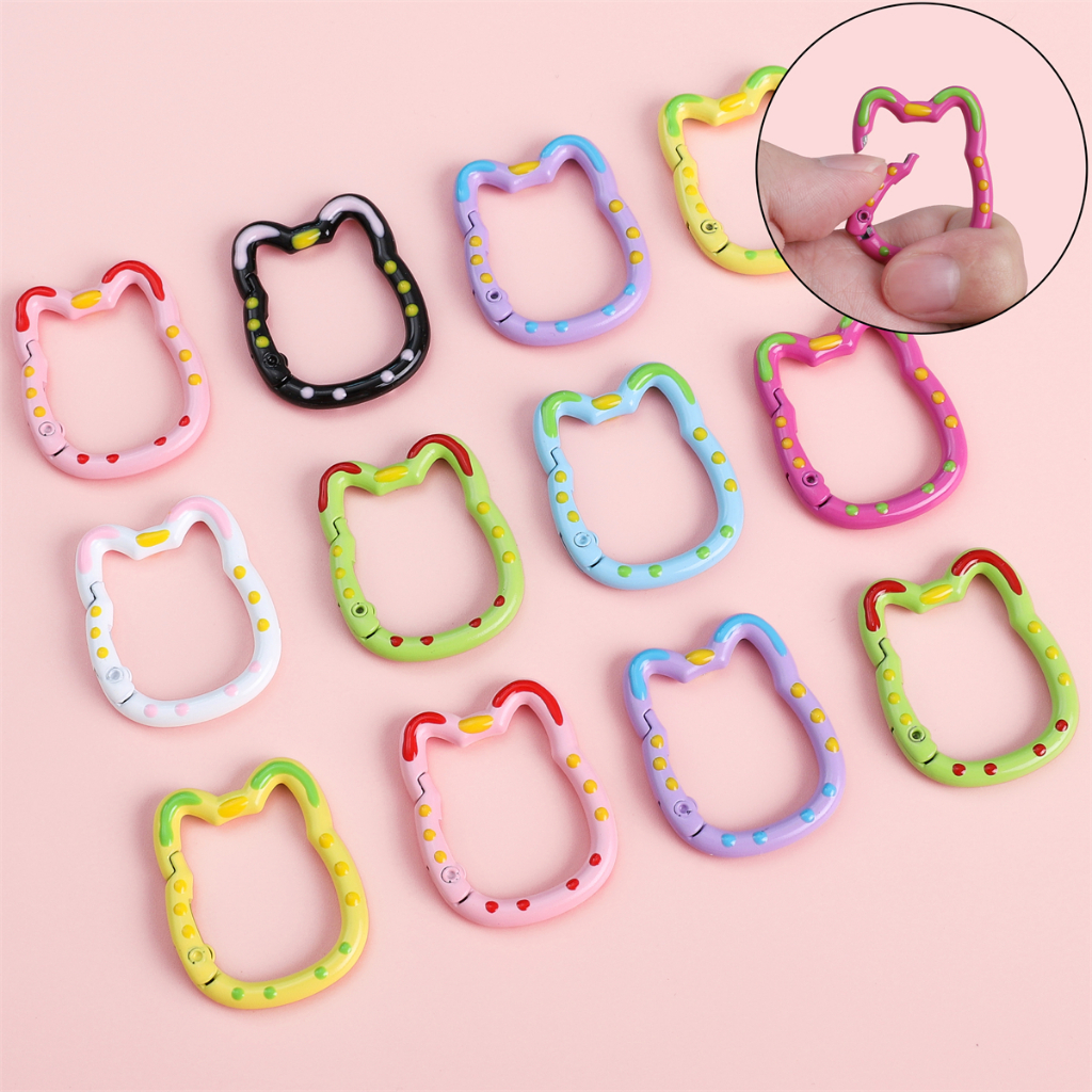 Móc Khóa Hình Chú Mèo May Mắn Hai Mặt diy