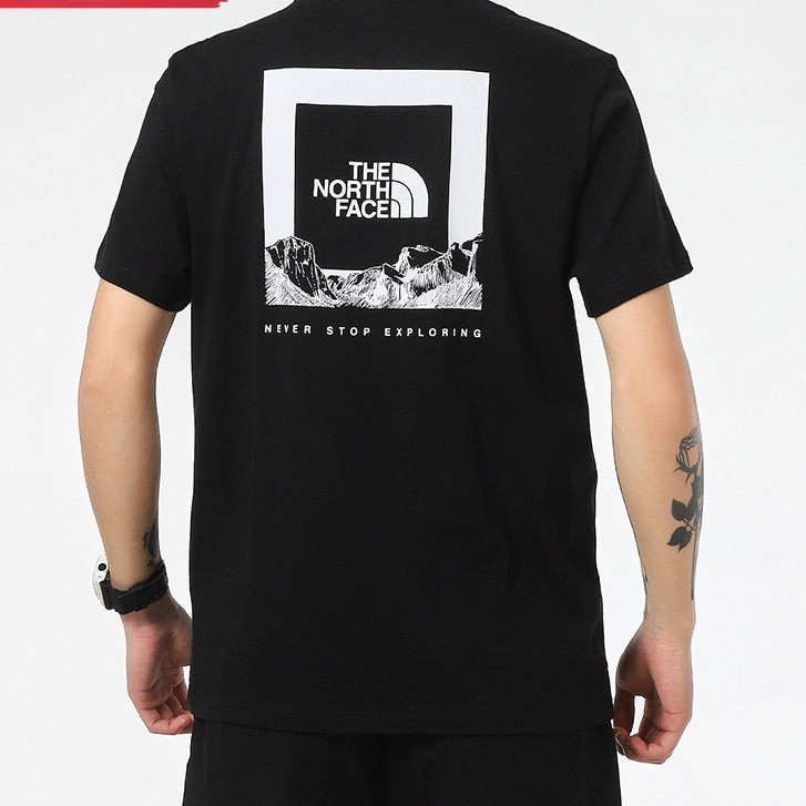 Áo Thun cotton Tay Ngắn In Chữ the north face Trẻ Trung Hợp Thời Trang Cho Nam