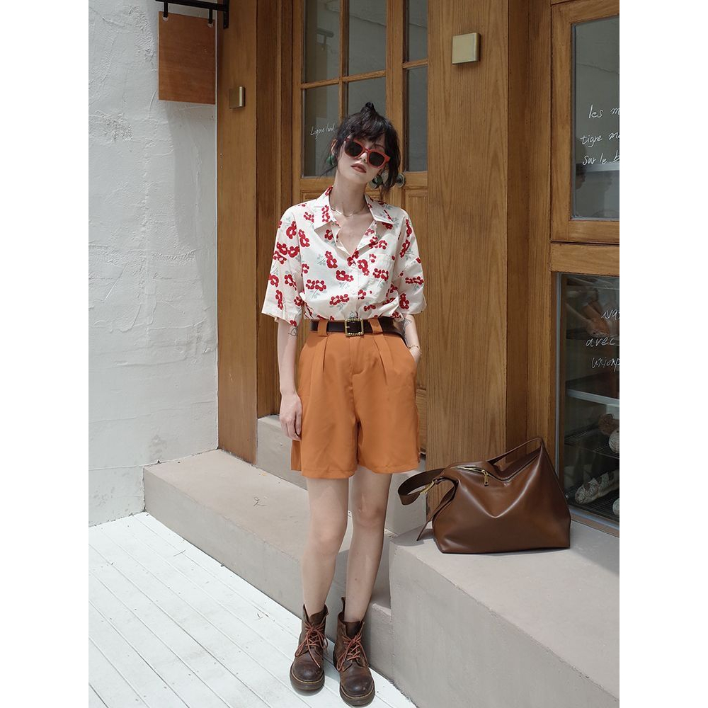 Áo Polo Chất Liệu Chiffon In Họa Tiết Độc Đáo Thời Trang Cho Nữ