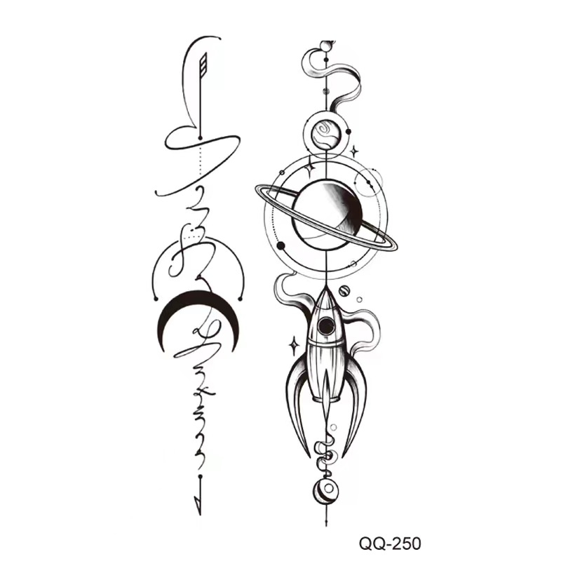 Hình Xăm Dán Tạm Thời Chống Nước Bền Lâu 15 Ngày 105 * 60mm