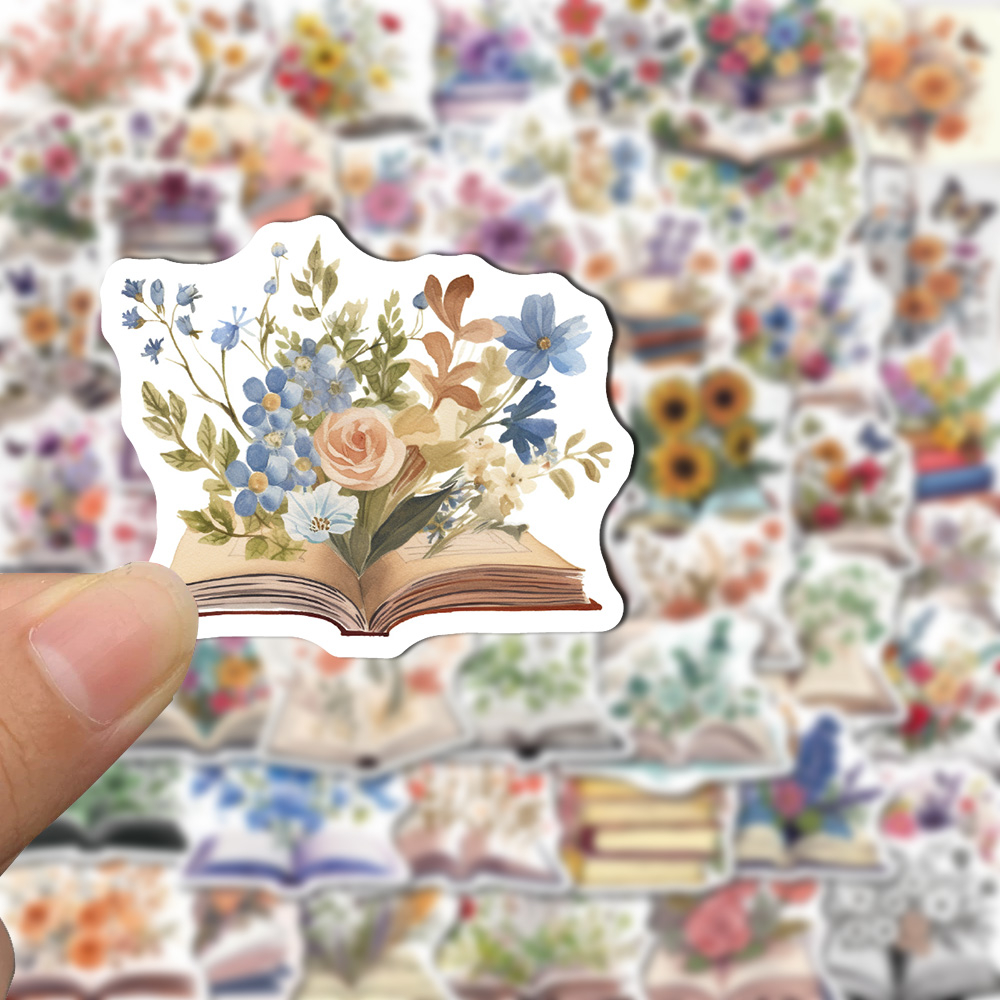 Bộ 50 Miếng Dán Hoạt Hình Chống Nước Trang Trí Điện Thoại / Máy Tính Bảng