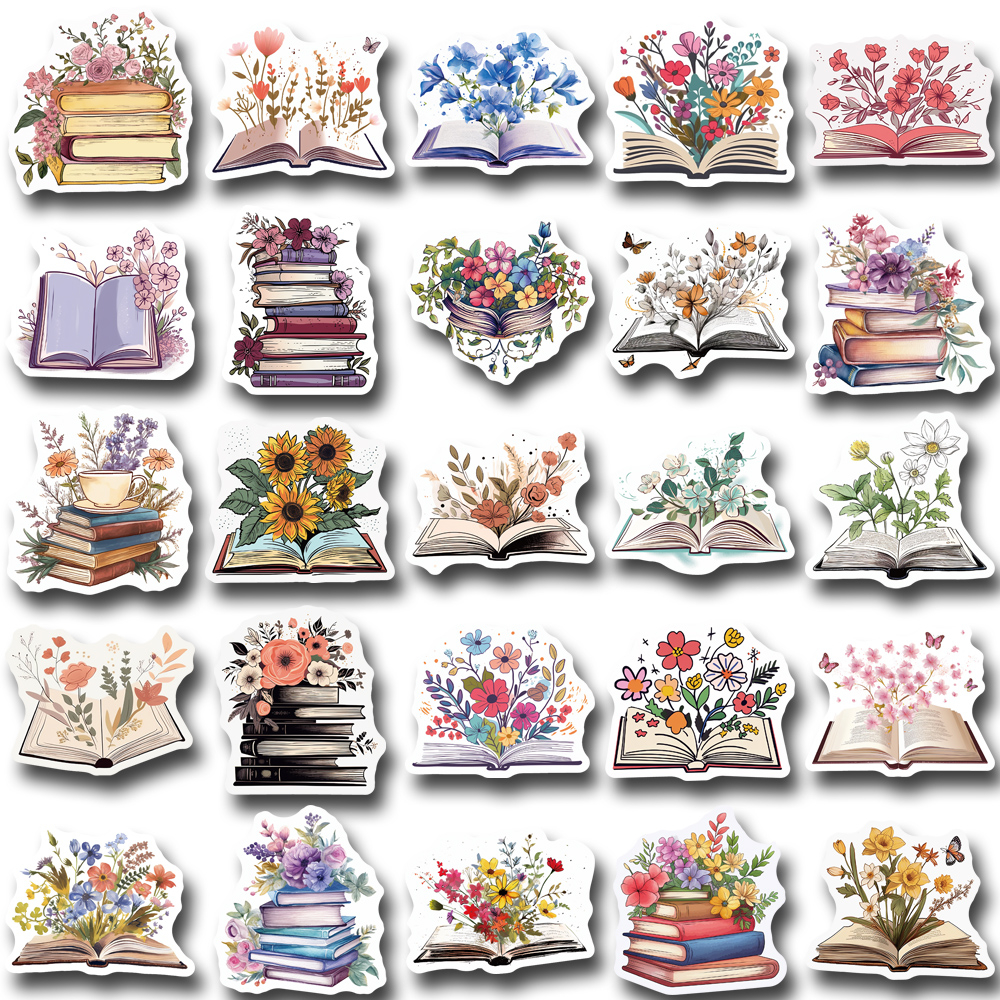 Bộ 50 Miếng Dán Hoạt Hình Chống Nước Trang Trí Điện Thoại / Máy Tính Bảng