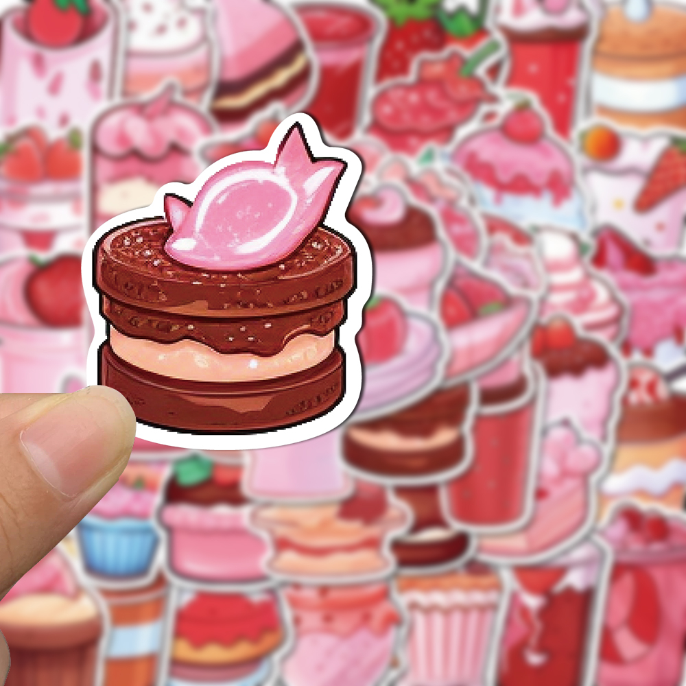 Bộ 50 Miếng Dán Chống Thấm Nước Họa Tiết Hoạt Hình Dễ Thương Trang Trí Điện Thoại / Máy Tính