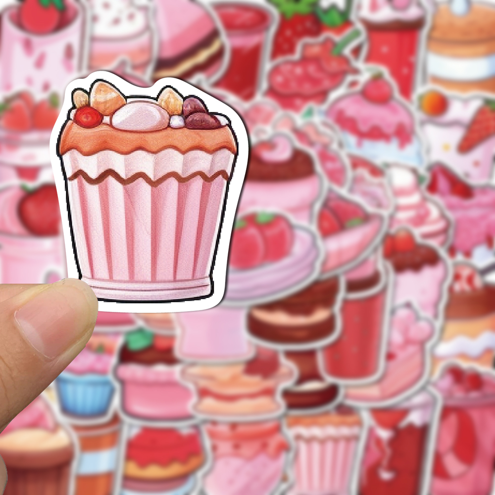 Bộ 50 Miếng Dán Chống Thấm Nước Họa Tiết Hoạt Hình Dễ Thương Trang Trí Điện Thoại / Máy Tính