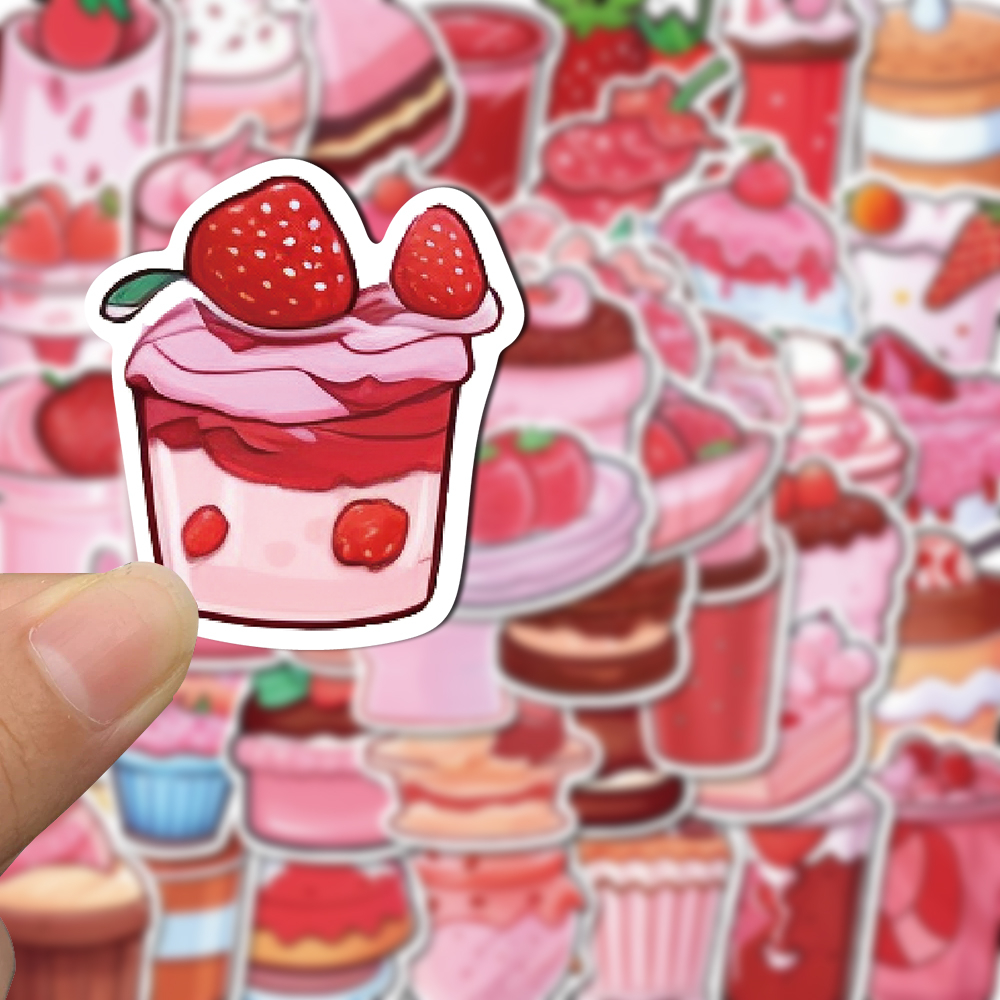 Bộ 50 Miếng Dán Chống Thấm Nước Họa Tiết Hoạt Hình Dễ Thương Trang Trí Điện Thoại / Máy Tính