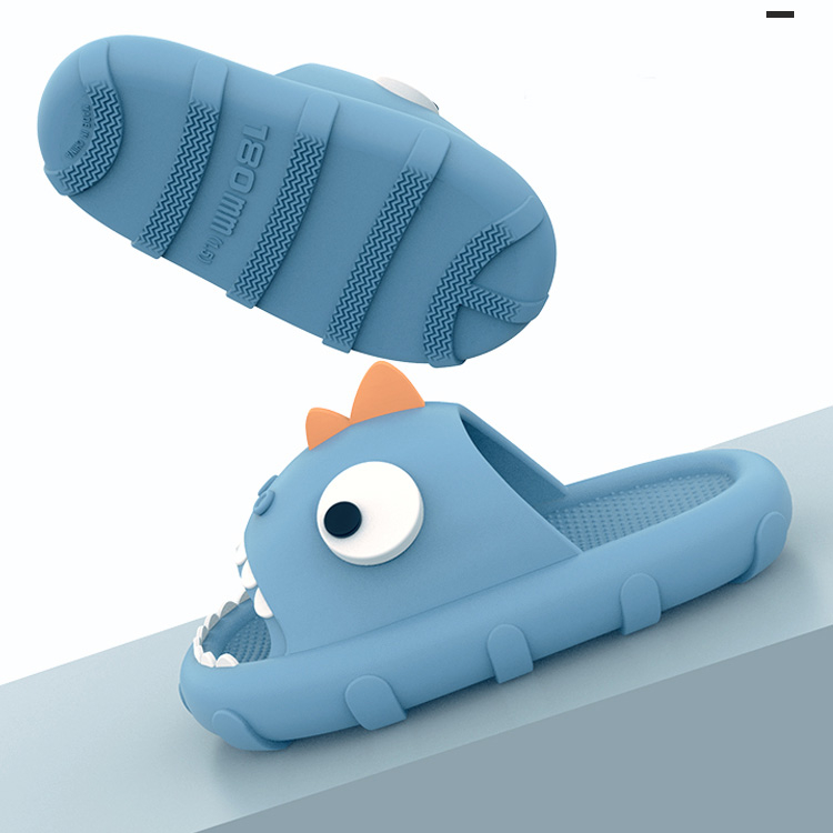 Dép Đi Trong Nhà Đế Mềm Chống Trượt Hình Cá Mập Đáng Yêu