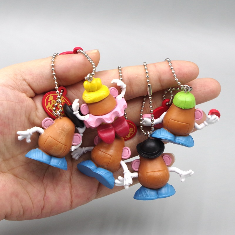 5 Cái / Bộ 3-4cm Câu Chuyện Đồ Chơi disney 4 mr. Đầu Bà Khoai Tây Chiên. Móc Chìa Khóa Hình Mô Hình Nhân Vật Hoạt Hình potato Bằng pvc