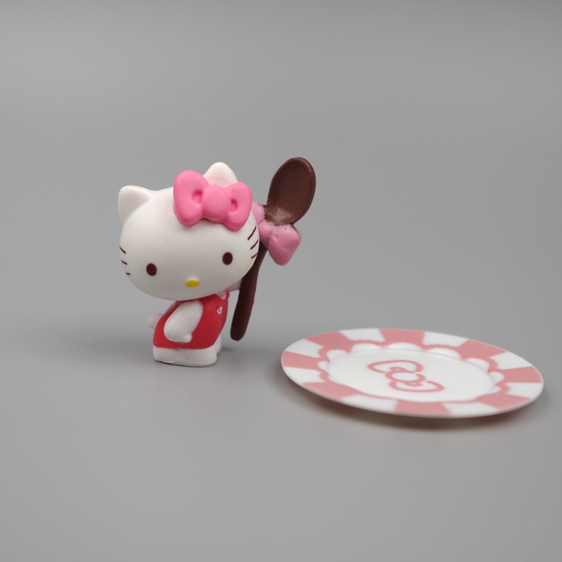 Bộ 5 Mô Hình Nhân Vật Hoạt Hình sanrio hello kitty 3-5cm