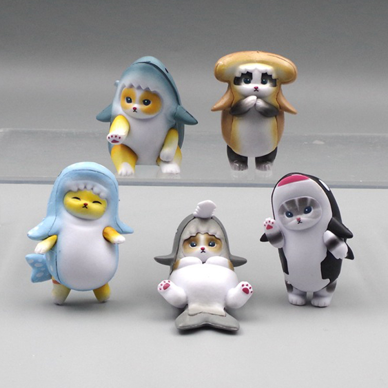 Bộ 5 Mô Hình Nhân Vật Hoạt Hình Anime 4-6cm