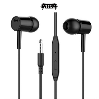 Tai Nghe Nhét Tai Vitog Có Micro Jack 3.5mm Cho Điện Thoại android