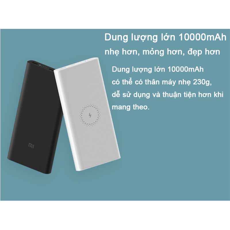 Sạc dự phòng không dây TAIPULING WPB15PDZM Xiaomi 10000mah sạc nhanh 22.5w 10w