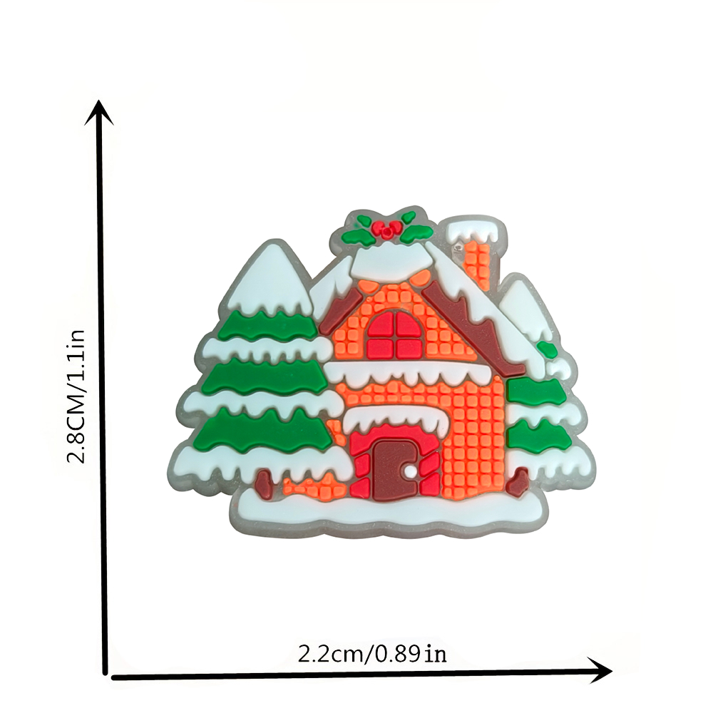 1 Chiếc Kẹo Giáng Sinh Huỳnh Quang Ông Già Noel Người Tuyết Croc JIBZ Chính Hãng Làm Quà Tặng Cho Bạn Bè