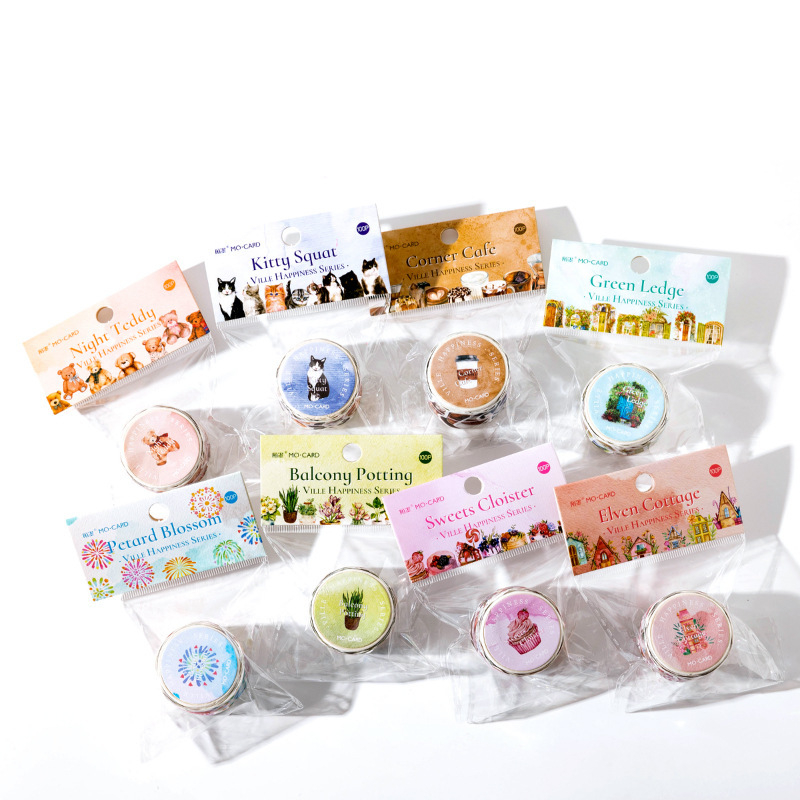 Set 100 Miếng Dán Washi Hình Bướm Phong Cách Vintage Trang Trí Sổ Tay/Sổ Tay