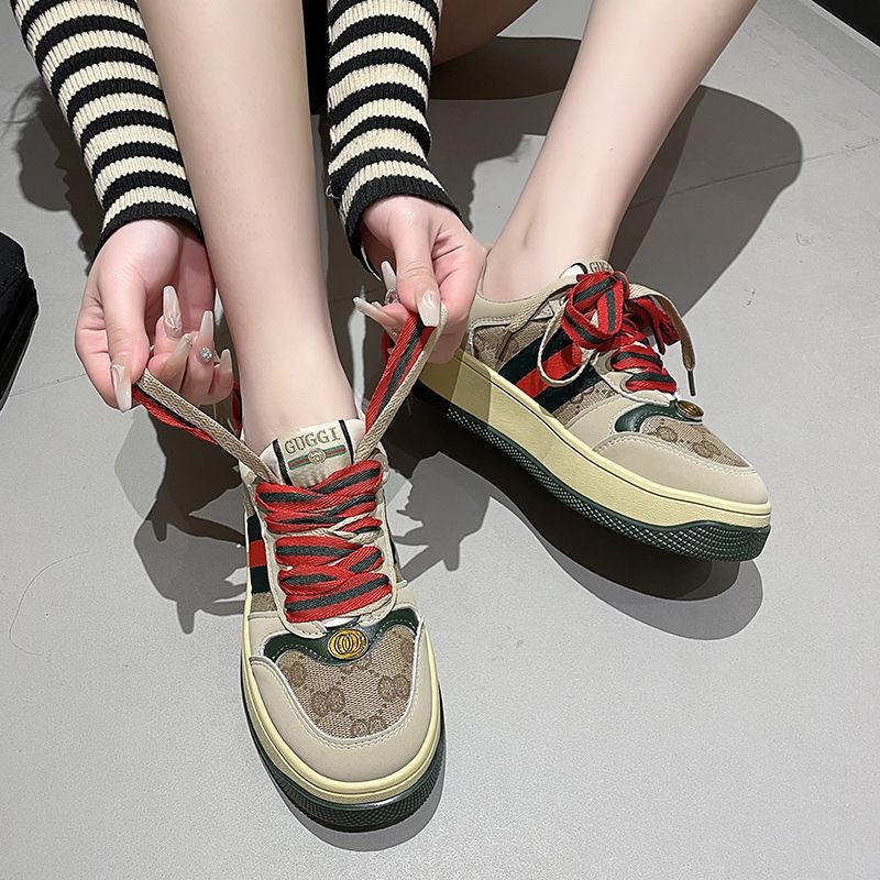 Giày Thể Thao Chống Trượt Thoáng Khí Thoải Mái Màu Sắc Thời Trang Phong Cách Hàn Quốc Cho Nữ