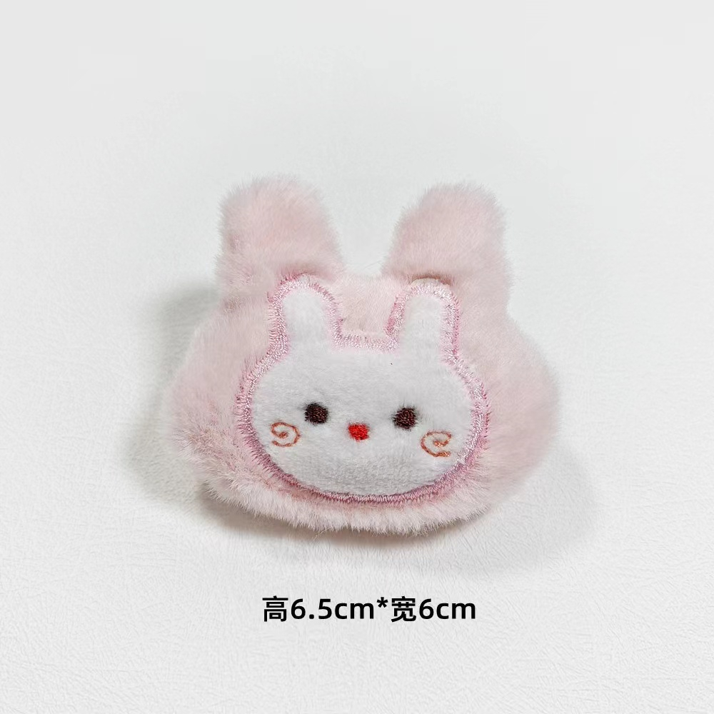 Hoạt Hình Trâm Cài Áo Hình Gấu / Thỏ Nhồi Bông Mềm Mạ