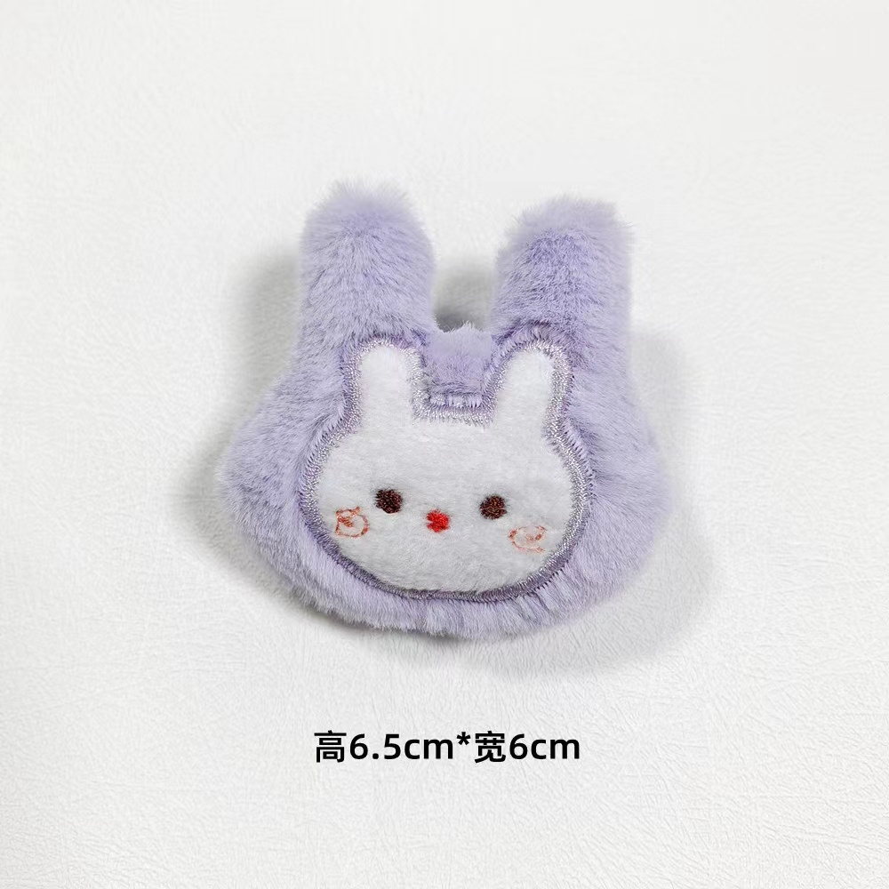 Hoạt Hình Trâm Cài Áo Hình Gấu / Thỏ Nhồi Bông Mềm Mạ