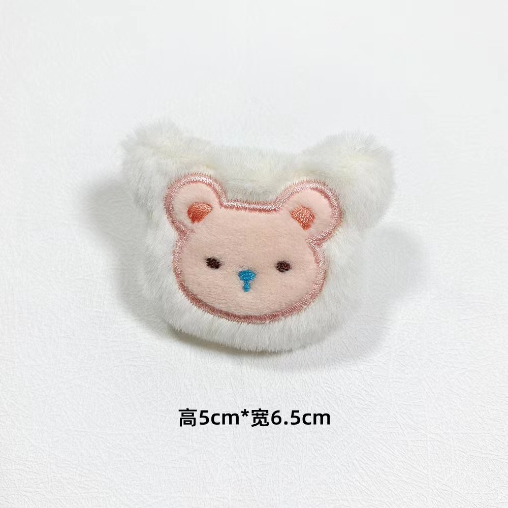 Hoạt Hình Trâm Cài Áo Hình Gấu / Thỏ Nhồi Bông Mềm Mạ