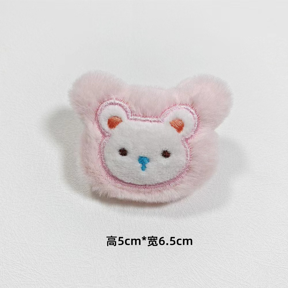 Hoạt Hình Trâm Cài Áo Hình Gấu / Thỏ Nhồi Bông Mềm Mạ